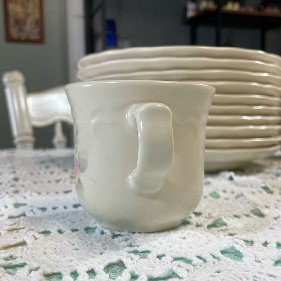 Pfaltzgraff Tea Rose Cup & Saucer Set of 4 Vintage China, Roses Floral Pattern - Picture 11 of 16